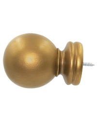 Baluster Ball Vintage Gold Finial by  Menagerie 