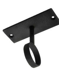 Ceiling Drop Ring Bracket Old World Black by  Forest Drapery Hardware 