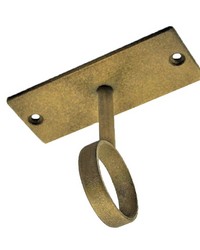 Ceiling Drop Ring Bracket Flaxen Gold by   