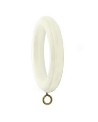 Camelback Curtain Rings Aged White Set of 7 by  G P  and J  Baker 