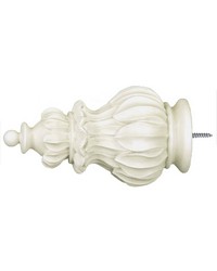 Crown Aged White Finial by   