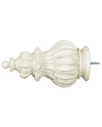 Crown Aged White Finial by  Menagerie 