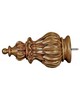 Menagerie Fluted Curtain Rod 8ft  Vintage Gold