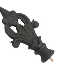 Decorative Spear Finial Old World Black by  Menagerie 