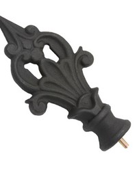 Decorative Spear Finial Old World Black by  S Harris 