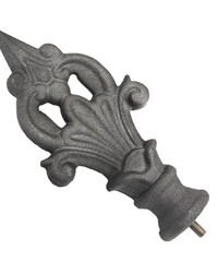 Decorative Spear Finial Gun Metal by   