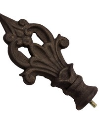Decorative Spear Finial Old World Bronze by   