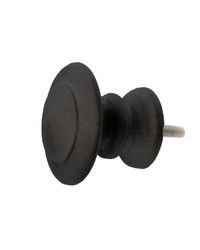 Mushroom Finial Old World Black by   