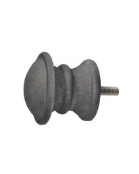 End Cap Finial Gun Metal by  Menagerie 