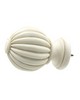 Menagerie Fluted Ball  Aged White