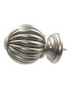 Menagerie Fluted Ball  Antique Silver