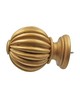 Menagerie Fluted Ball  Vintage Gold