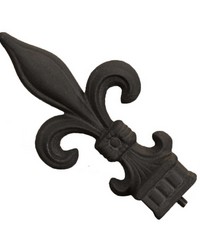 Fleur Finial Old World Black by  Menagerie 