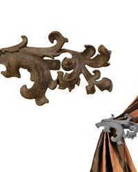 Gryphon Left and Right Holdback Old World Bronze by  Menagerie 