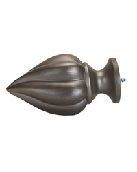 Modern Floret Grey Gold Finial by   