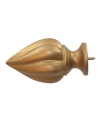 Modern Floret Vintage Gold Finial by   