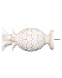 Pineapple Aged White Finial by  Menagerie 