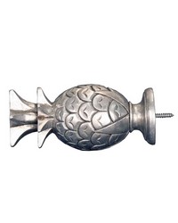 Pineapple Antique Silver Finial by   