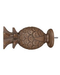 Pineapple Faux Wood Finial by   