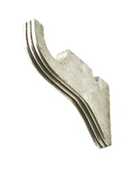Ribbed Bracket Extended Bracket Antique Silver by   