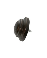 Rod End Cap Bronze Black Finial by  Vervain Fabrics 
