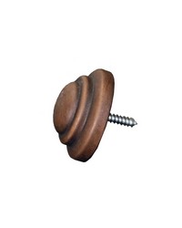Rod End Cap Faux Wood Finial by  Vervain Fabrics 