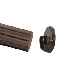 Rod End Holder Faux Wood by   
