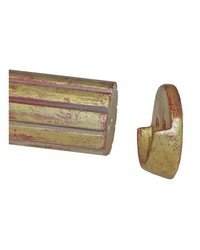 Rod End Holder Gilded Gold by   