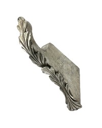 Scroll Leaf Bracket Extended Bracket Antique Silver by   