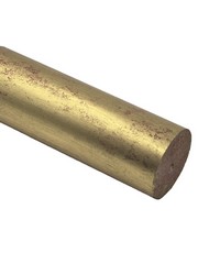 Smooth Curtain Rod 8ft Gilded Gold by   