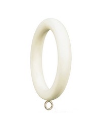 Smooth Curtain Rings Aged White Set of 4 by  Ralph Lauren Wallpaper 
