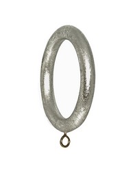 Smooth Curtain Rings Antique Silver Set of 4 by   