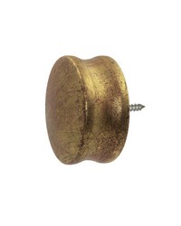 Stylized End Cap Gilded Gold Finial by  Menagerie 