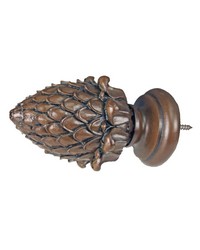Urban Artichoke Black Walnut Finial by  Vervain Fabrics 