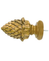Urban Artichoke Vintage Gold Finial by  Vervain Fabrics 