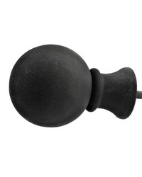 Ball Finial Old World Black by  Menagerie 