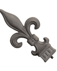 Fleur Finial Gun Metal by  Menagerie 