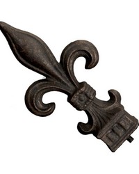 Fleur Finial Old World Bronze by   