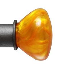 Amber Opal Finial for 1 Inch Rod by  Ona Drapery Hardware 