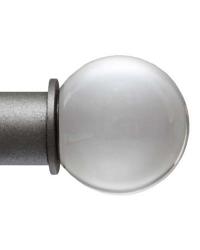 Clear Finial for 1 Inch Rod by  Ona Drapery Hardware 