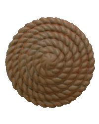 Coiled Rope Rosette by   