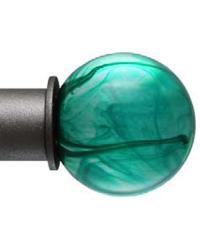 Emerald Finial for 1 Inch Rod by  Robert Allen 