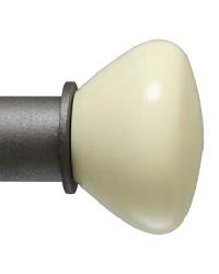 Ivory Finial for 1 Inch Rod by  Ona Drapery Hardware 