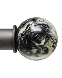 Marble 1 Inch Finial by  Ona Drapery Hardware 