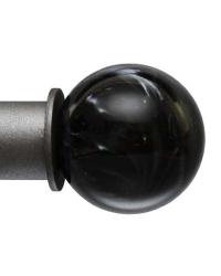 Obsidian 1 Inch Finial by   