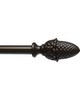 Ona Drapery Hardware Pineapple Finial Shown in Burnished Bronze