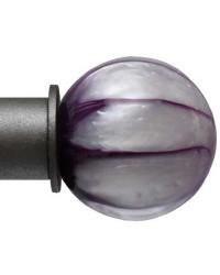 Purple Quartz Finial for 1 Inch Rod by  Robert Allen 