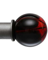 Red Sapphire Finial for 1 Inch Rod by  Robert Allen 