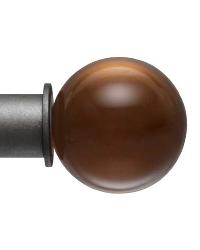 Smokey Topaz Finial for 1 Inch Rod by  Robert Allen 