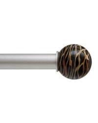 Tiger Curtain Rod Finial by  American Silk Mills 